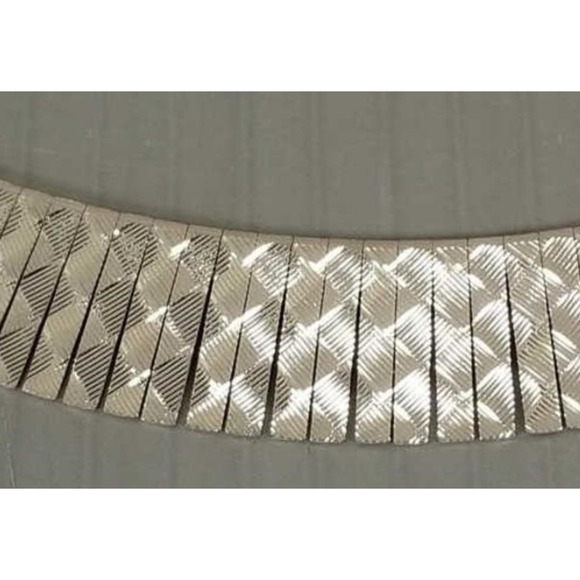 Sterling Silver 925 Italy Graduated Cleopatra Necklace And Bracelet Sets 16-20'' - Picture 4 of 8